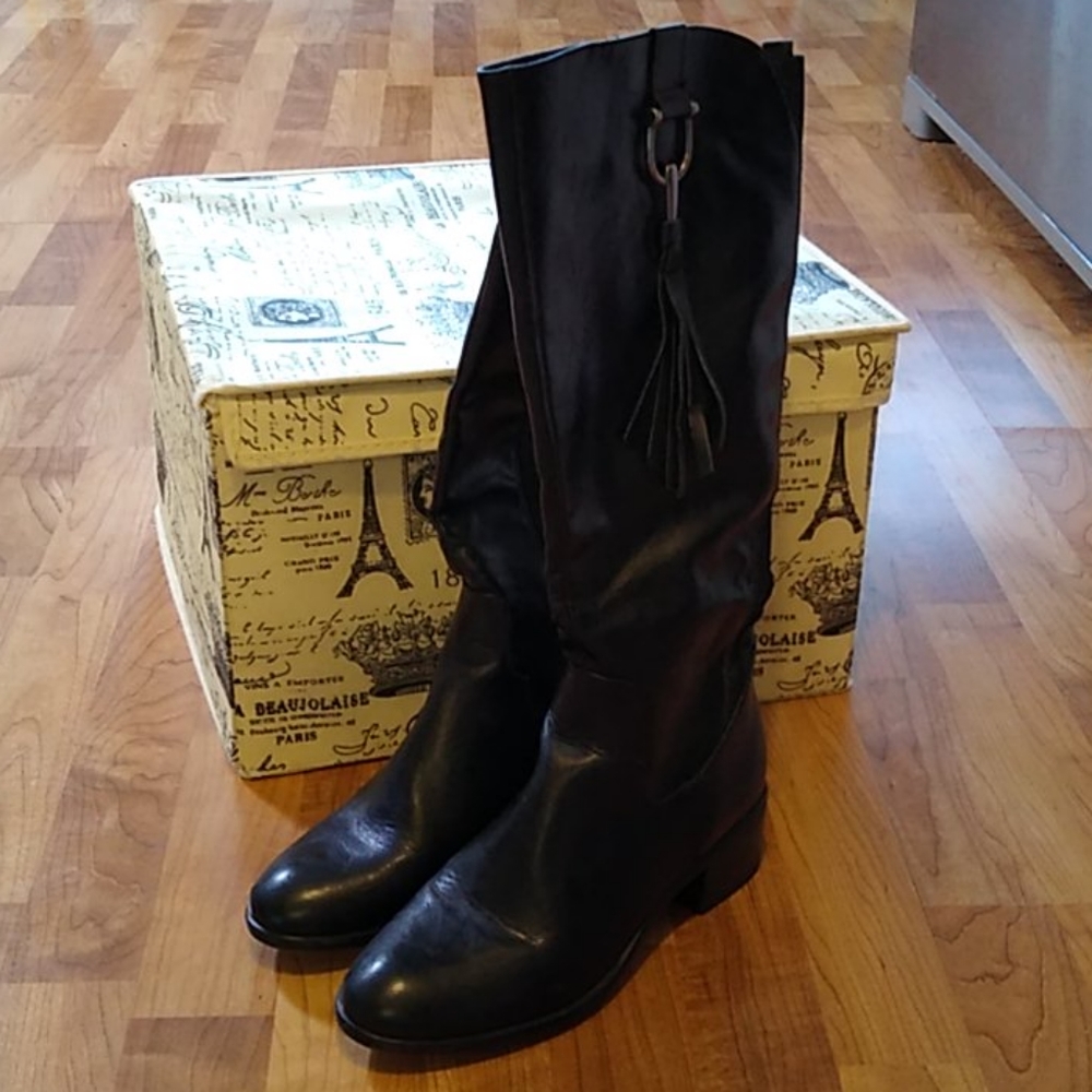 Kohl's Solesenseability Black Tassel Boots: 10
